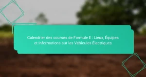 Calendrier des courses de Formule E : Lieux, Équipes et Informations sur les Véhicules Électriques