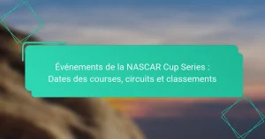 Événements de la NASCAR Cup Series : Dates des courses, circuits et classements